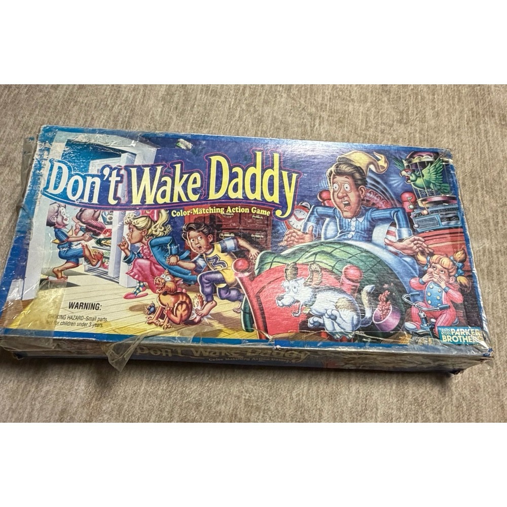 Vintage Don't Wake Daddy Board Game Parker Brothers 1992 Complete Read Desc